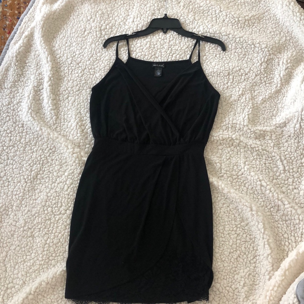 Black cocktail dress